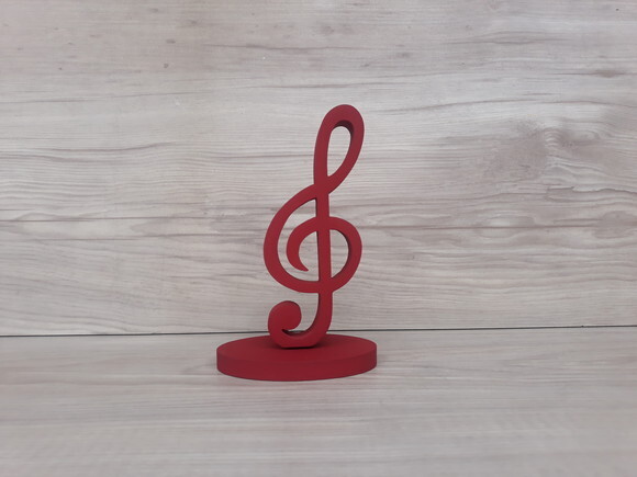 Nota Musical em MDF - Clave de Sol