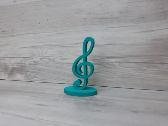 Nota Musical em MDF - Clave de Sol