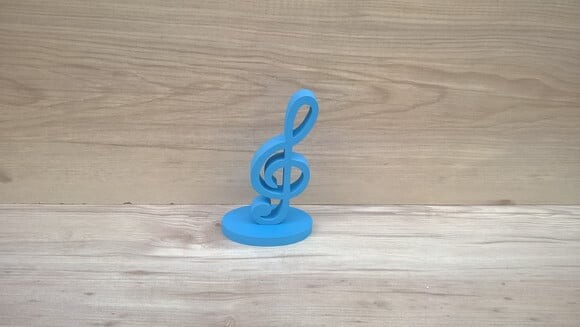 Nota Musical em MDF - Clave de Sol