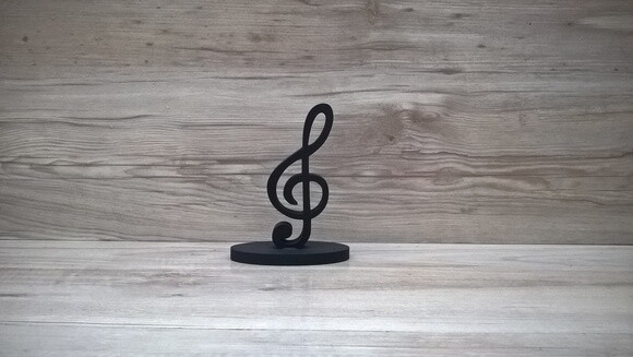 Nota Musical em MDF - Clave de Sol