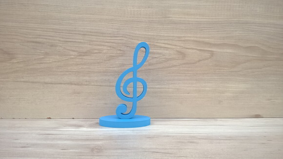 Nota Musical em MDF - Clave de Sol