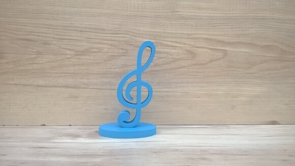 Nota Musical em MDF - Clave de Sol