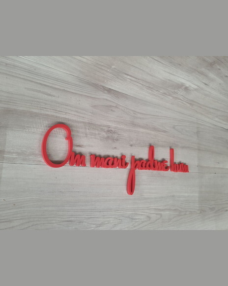 Om Mani Padme Hum - Mantra - Frase para Parede em mdf