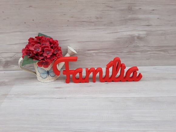 Palavra de mesa em MDF - Família linha GH