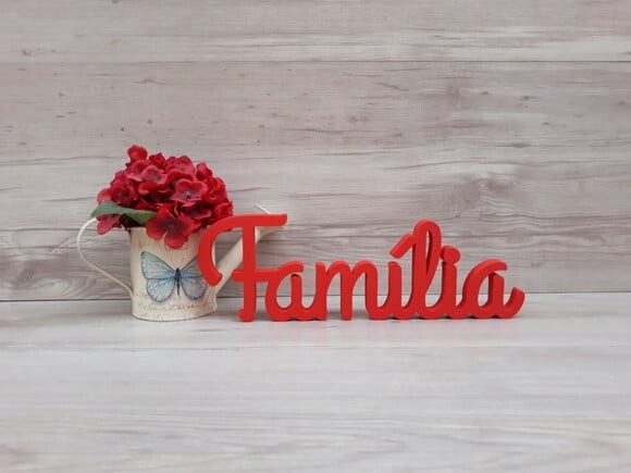 Palavra de mesa em MDF - Família linha GH