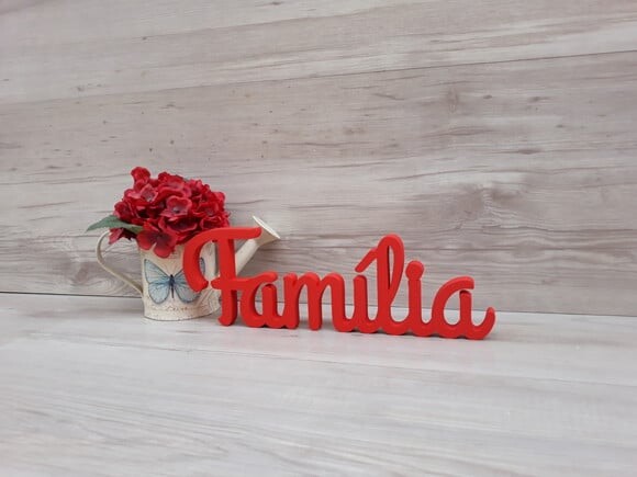 Palavra de mesa em MDF - Família linha GH
