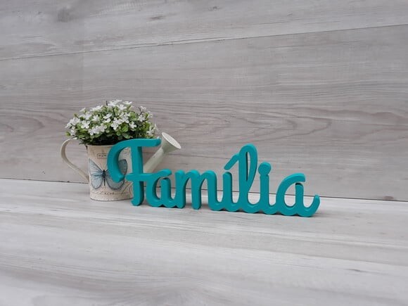 Palavra de mesa em MDF - Família linha GH