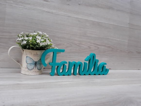 Palavra de mesa em MDF - Família linha GH
