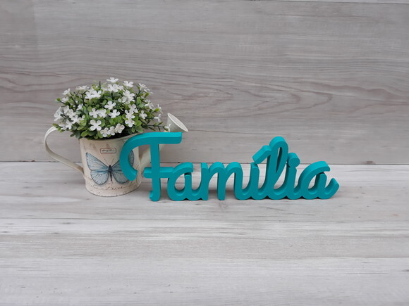 Palavra de mesa em MDF - Família linha GH
