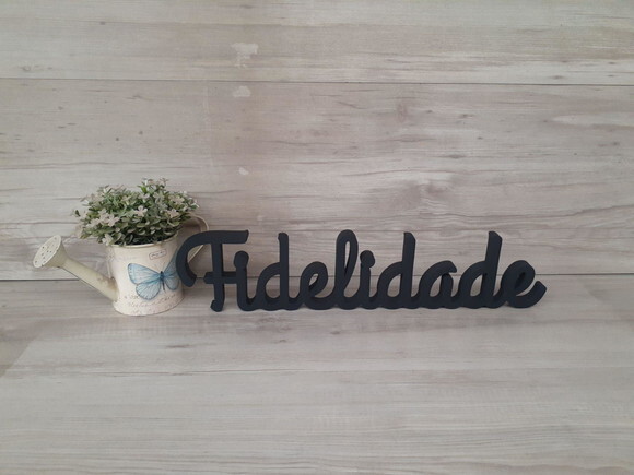 Palavra de Mesa em mdf - Fidelidade - Linha Gh