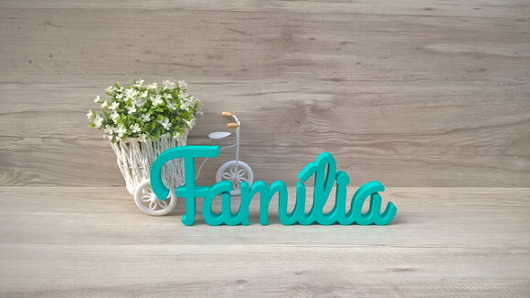 Palavra de mesa em MDF - Família linha GH