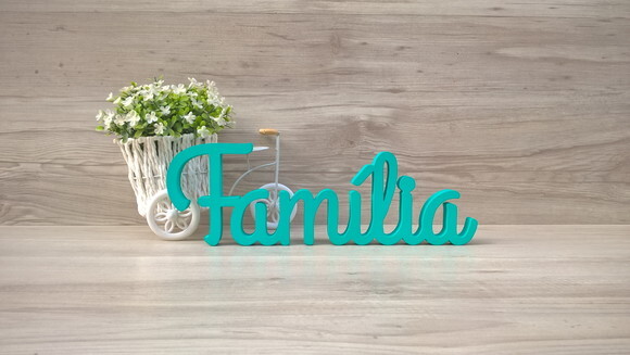 Palavra de mesa em MDF - Família linha GH