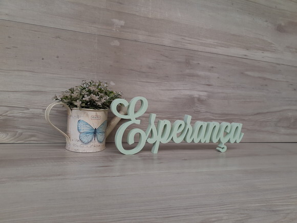 Palavra De Mesa Em Mdf Esperança - Linha Ls