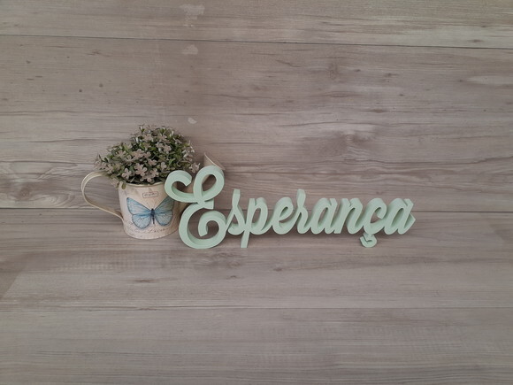 Palavra De Mesa Em Mdf Esperança - Linha Ls