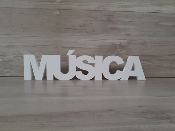Palavra de mesa MDF - MÚSICA