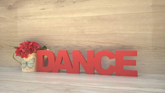 Palavra de mesa MDF - DANCE