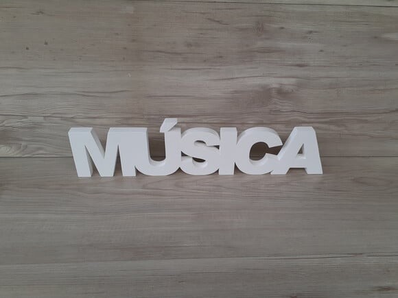 Palavra de mesa MDF - MÚSICA
