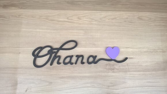 Palavra De Parede Em Mdf Ohana