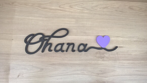 Palavra De Parede Em Mdf Ohana