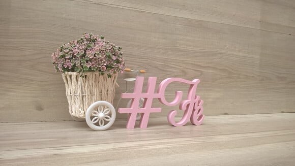 Palavra Decorativa #Fé Mod LS