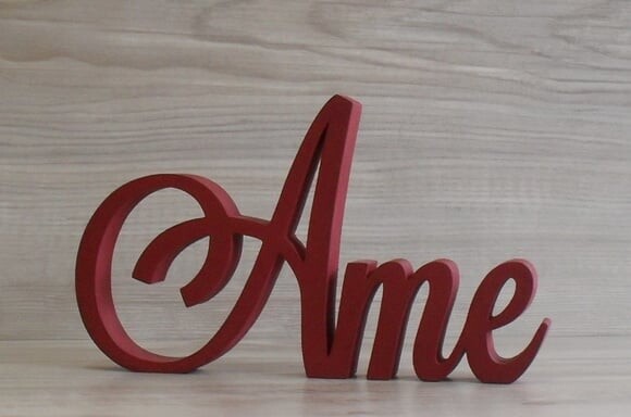 Palavra Decorativa Ame Mod LS