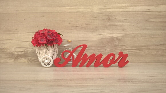 Palavra Decorativa Amor - Clássico