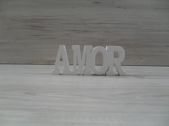 Palavra decorativa AMOR - linha BK