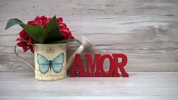 Palavra decorativa AMOR - linha BK