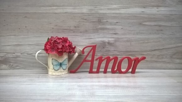 Palavra Decorativa Amor - Mod Ms