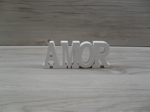Palavra decorativa AMOR - linha BK