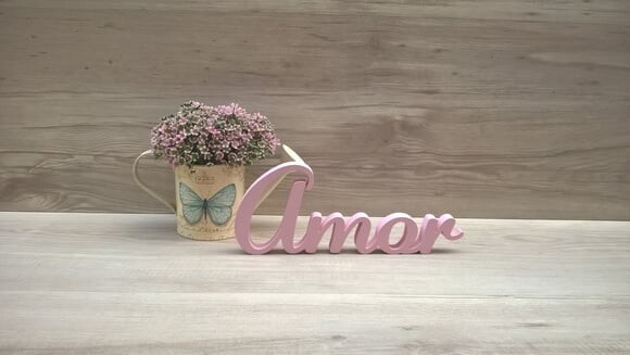 Palavra Decorativa Amor Mod. AS