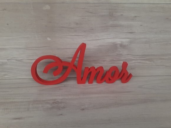 Palavra Decorativa Amor Mod. Ls - Tamanho G