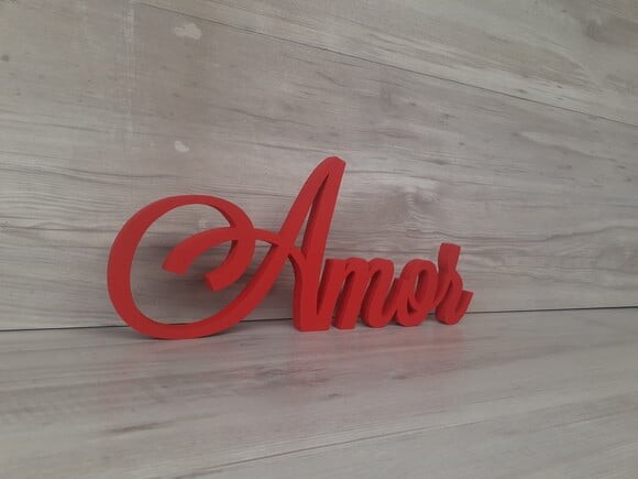 Palavra Decorativa Amor Mod. Ls - Tamanho G