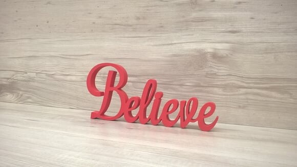 Palavra Decorativa Believe Mod. LS