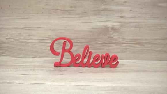 Palavra Decorativa Believe Mod. LS