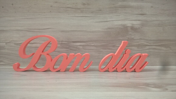 Palavra Decorativa Bom Dia Clássico Bop