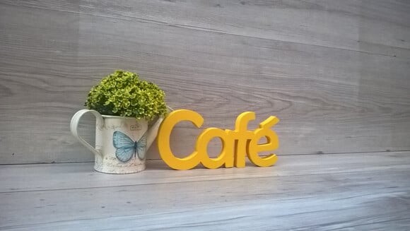 Palavra decorativa Café