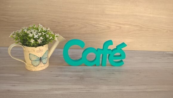 Palavra decorativa Café