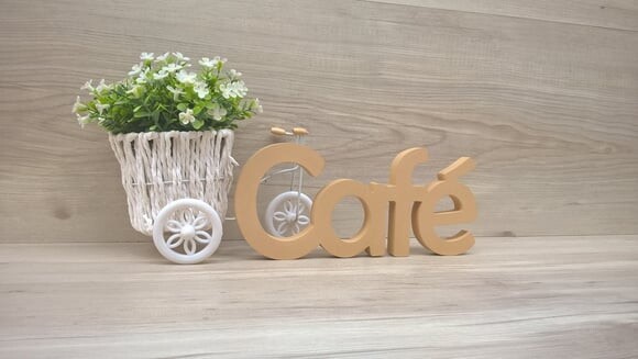 Palavra decorativa Café