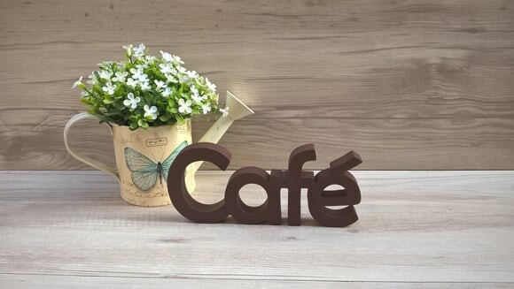 Palavra decorativa Café