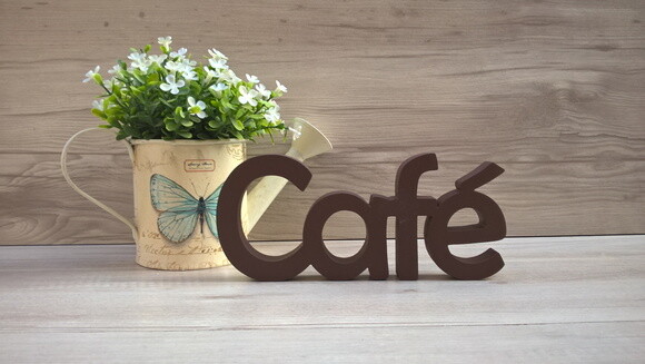 Palavra decorativa Café
