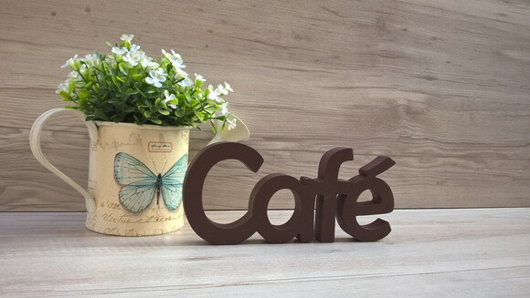 Palavra decorativa Café