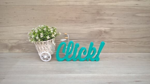 Palavra decorativa Click! Mod MS