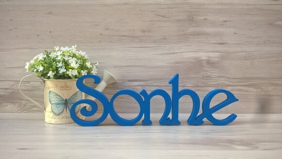 Palavra Decorativa de Mesa Sonhe - Mod H
