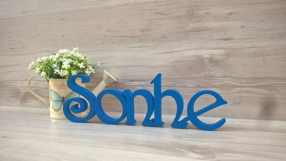 Palavra Decorativa de Mesa Sonhe - Mod H