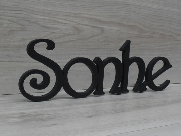 Palavra Decorativa de Mesa Sonhe - Mod H