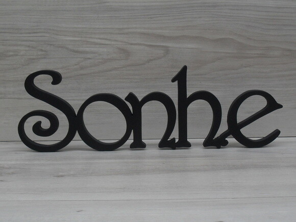 Palavra Decorativa de Mesa Sonhe - Mod H