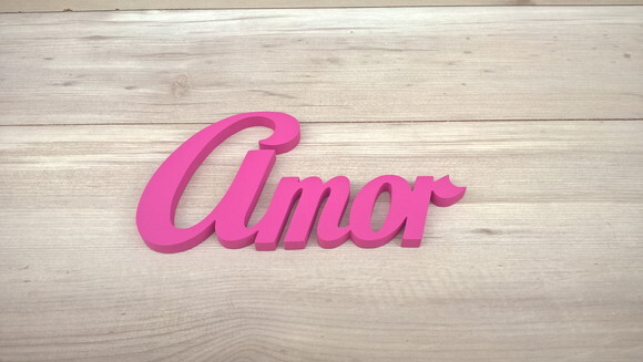 Palavra Decorativa de Parede - Amor