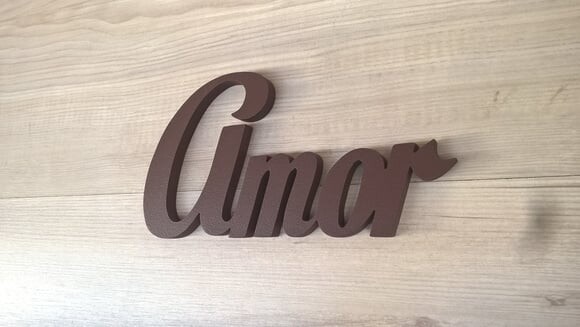 Palavra Decorativa de Parede - Amor