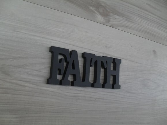 Palavra Decorativa de Parede - Faith